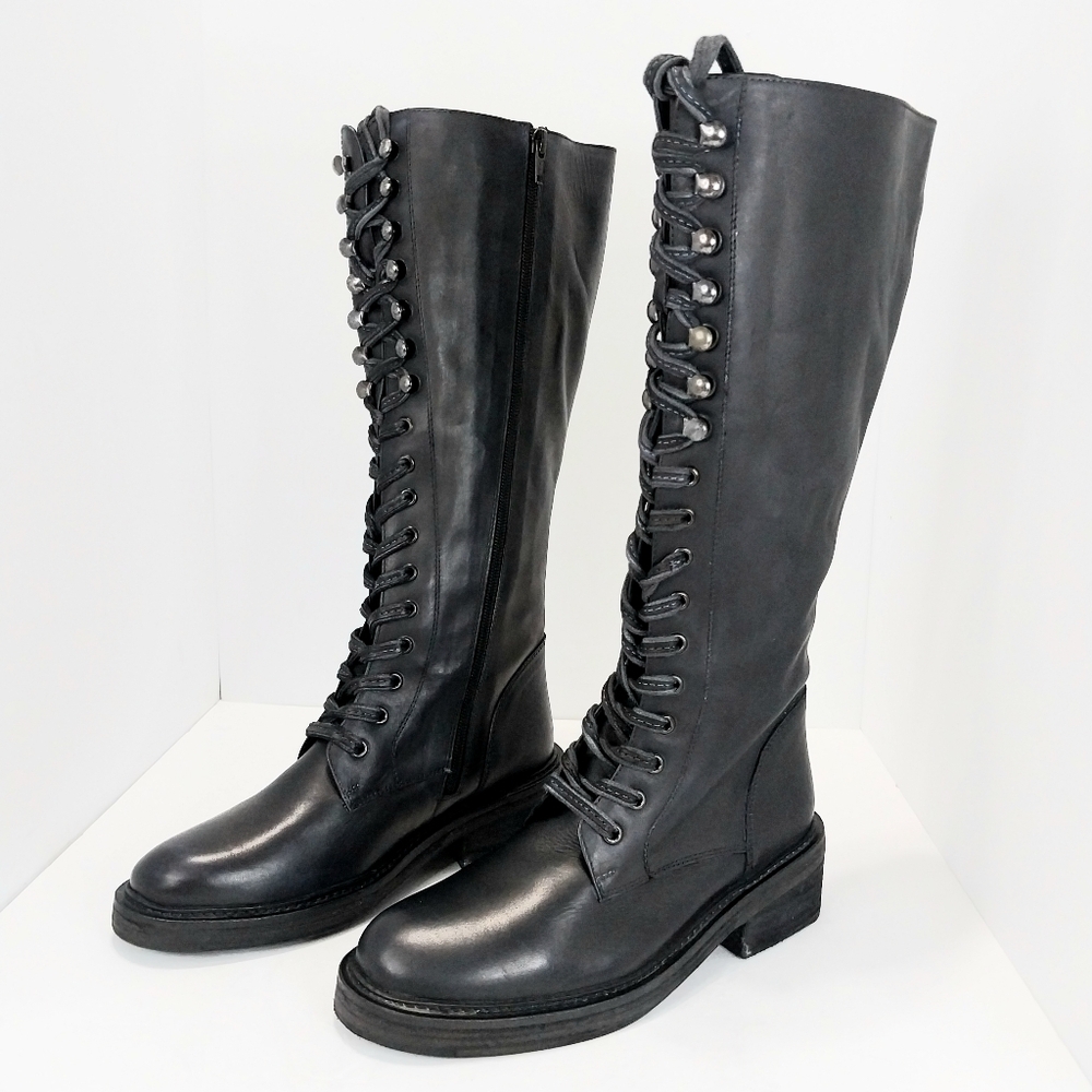 Vintage Foundry Sadelle‎ Lace Up Boots, NEW, SIZE 38.5|US 8